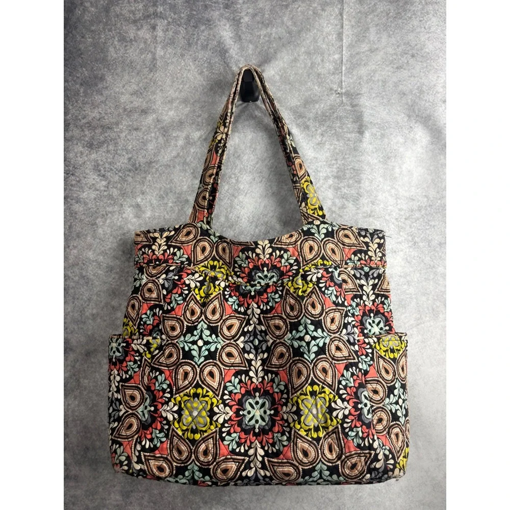 Vera Bradley Iconic Glenna Satchel Wallet Make Up Case in Sierra Pattern Retired